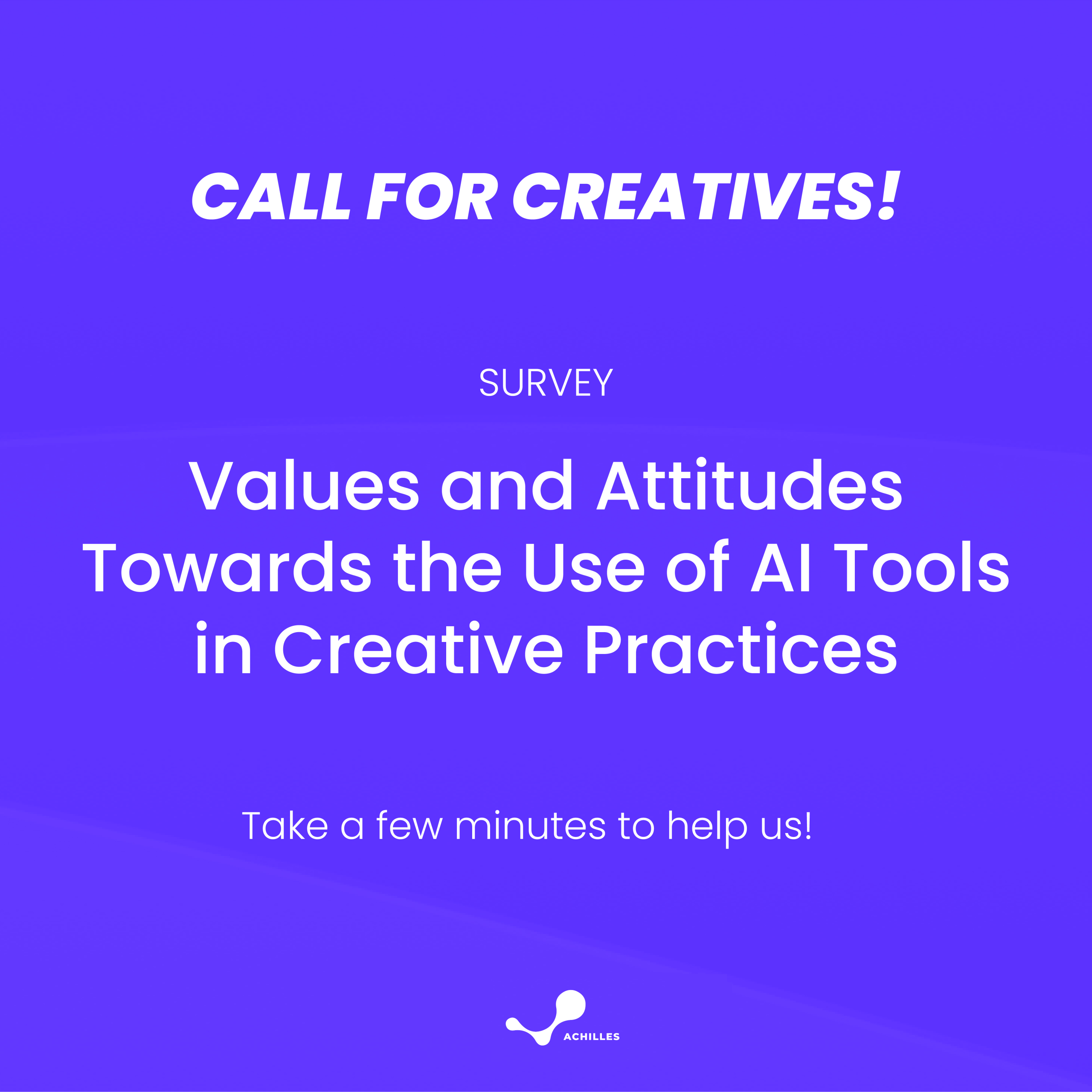 Generative AI and Creativity: The ACHILLES Survey Is Now Live